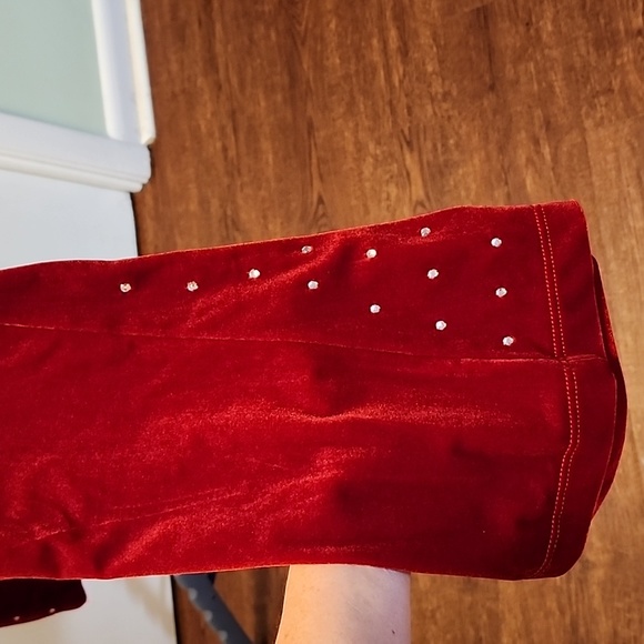 Velvet Rhinestone Pants - Picture 2 of 5